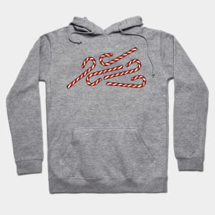 Five Christmas Candy Canes Hoodie